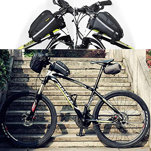 Selighting Bolsa Tubo Bicicleta Bolsas Impermeable para Manillar de Bici del Camino Bolsa Funda Móvil de Bicicleta Montaña BTR Carretera