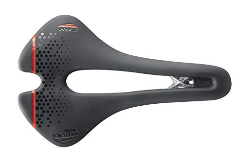 selle san marco ASPIDE Short Open Carbon Sillin para Bicicleta, Negro, Narrow