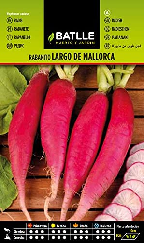 Semillas Hortícolas - Rabanito medio largo de Mallorca - Batlle