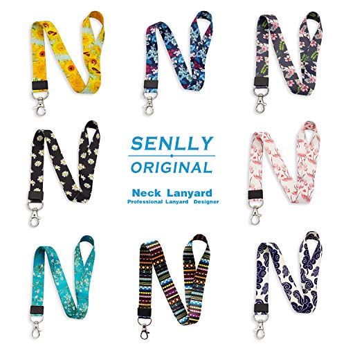 SENLLY Llavero Correa para Cuello Cordón Cuerda Neck Lanyard Strap, para el key, Keychain Teléfono Móvil, USB, Llaves, Nombre Tag, Tarjetas de Identificación