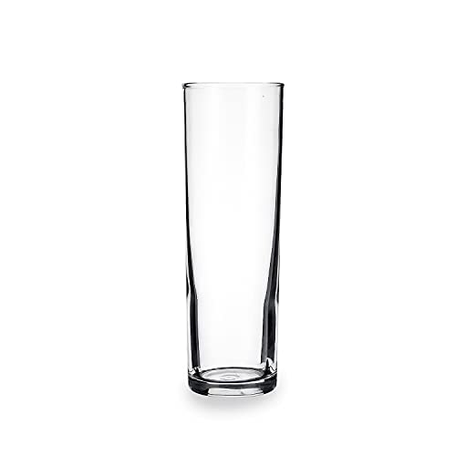Set 24 vasos de vidrio resistente TUBO 33 CL ALTO ARC