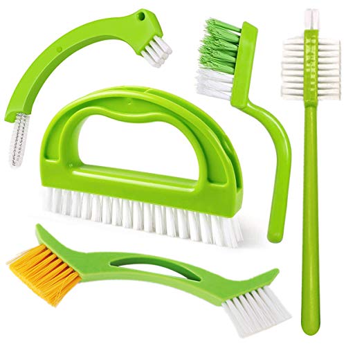 Set de 5 cepillos para Limpieza de Juntas y Azulejos,Cepillo para Juntas de Cocina y hogar, baño y Cocina y Limpieza de Azulejos