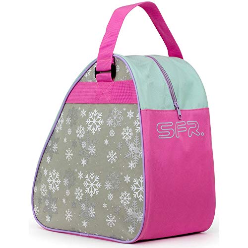 Sfr Skates Junior Ice Skate Bag Bolsa para Patines Patinaje Infantil, Juventud Unisex, Multicolor (Snow Flake), Talla Única