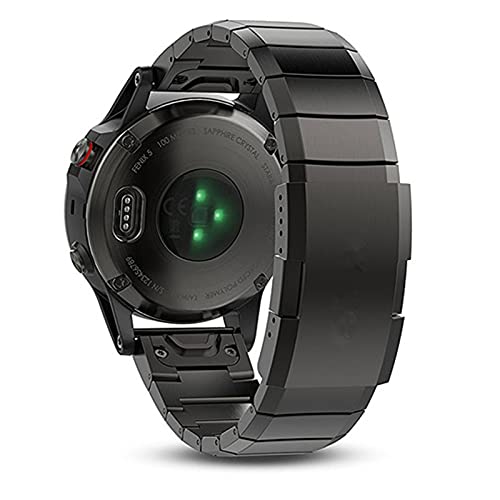 SGGFA Correa de reloj para Garmin Fenix 6 6X Pro 5 5X Plus 3HR acero inoxidable Fenix6 Fenix5 reloj de liberación rápida (color: plata, tamaño: 22 mm Fenix 6 Pro)