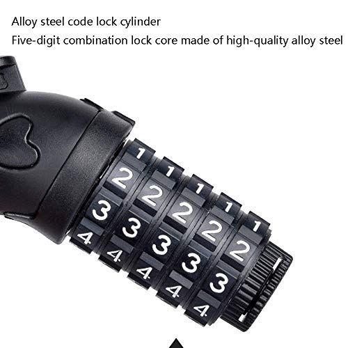 SGSG Bike U Lock Heavy, núcleo de Bloqueo de código de aleación de Acero/Larga Vida útil/Bloqueo de Scooter eléctrico Buen Rendimiento antirrobo/Bloqueo de Cadena de Bicicleta