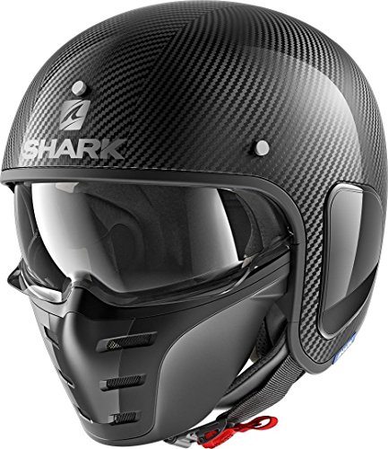 SHARK NC Casco per Moto, Hombre, Negro, L