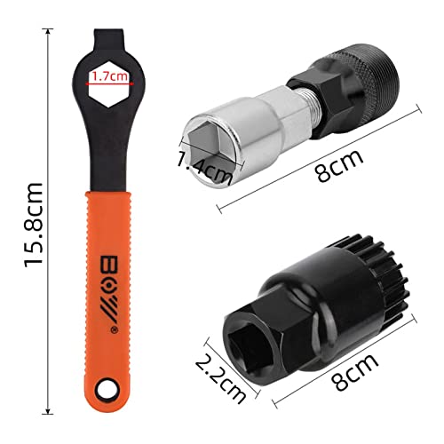 sharprepublic Extractor de manivela de Bicicleta de montaña Profesional, con Llave Inglesa, Herramientas de reparación de Mantenimiento de Bicicletas y Ciclismo,