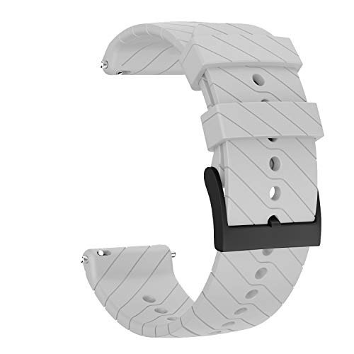 Shieranlee Compatible with Suunto 9 Spartan/Suunto 7 Correa, 24MM Silicona Sport Watch Band Fitness Band para Suunto 9/Suunto D5/Suunto Spartan Sport Wrist HR/Suunto 9 Titanium