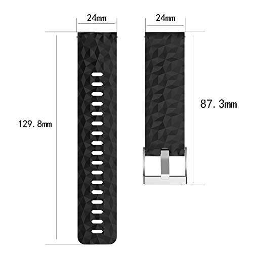 Shieranlee Correa de Reloj para Suunto Spartan Sport Muñequera HR Baro/Suunto 7, Suunto D5, Silicona Sport Watch Band Fitness Band para Suunto Spartan Sport Muñequera HR Baro/Suunto 9, Suunto D5