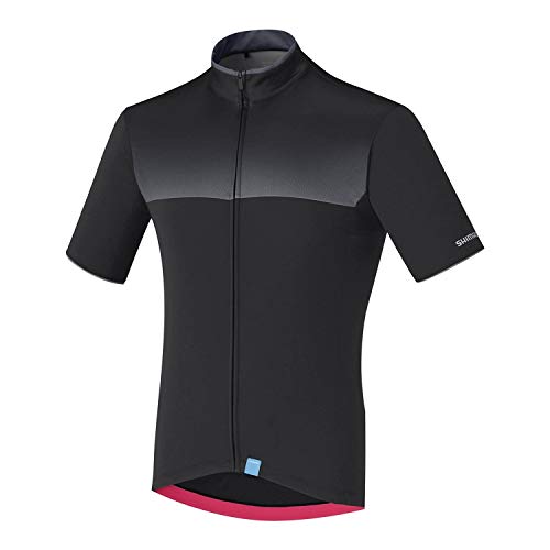 SHIMANO Escape - Maillot Manga Corta Hombre - Negro Talla XL 2019