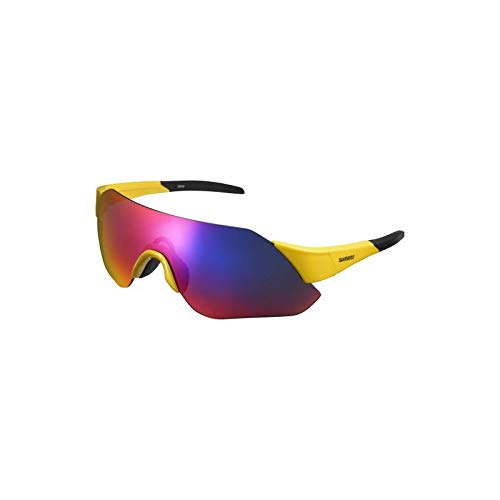 SHIMANO Gafas Aerolite ML Ciclismo, Adultos Unisex, Amarillo(Amarillo), Talla Única