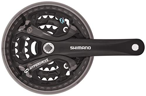 SHIMANO, manivela 8-velocità Nera, FC-M361 42/32/22d 170 mm + Parac