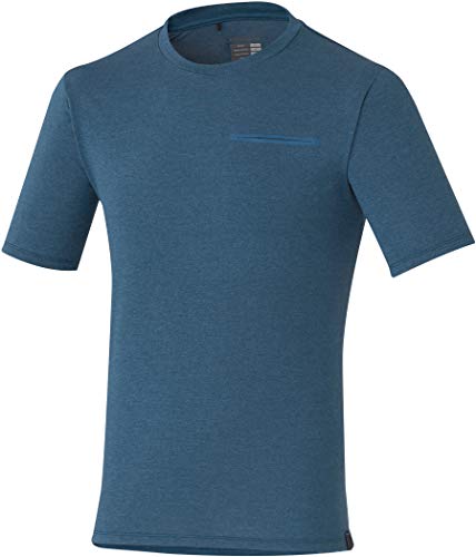 SHIMANO Transit - Camisetas Hombre - Azul Talla S 2019