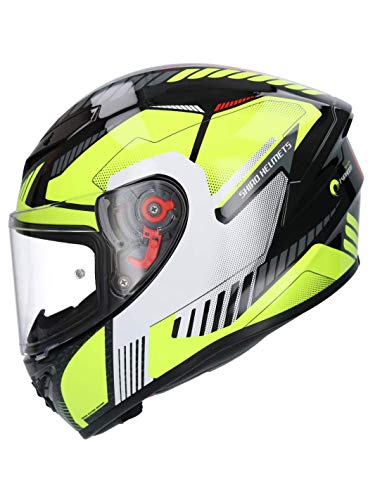 Shiro CASCO INTEGRAL MODELO SH-870 TYPHOON HOMOLOGADO CASCO PARA ADULTO COLOR AMARILLO XXL