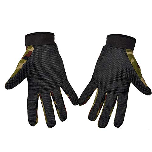 Shndhi Guantes De Bicicleta Ciclismo Motocicleta Guantes Tácticos Deportivos para Hombre, Ligeros, Transpirables, De Dedo Completo, Antideslizantes, Guantes Tácticos De Verano-Kahaki_China_S