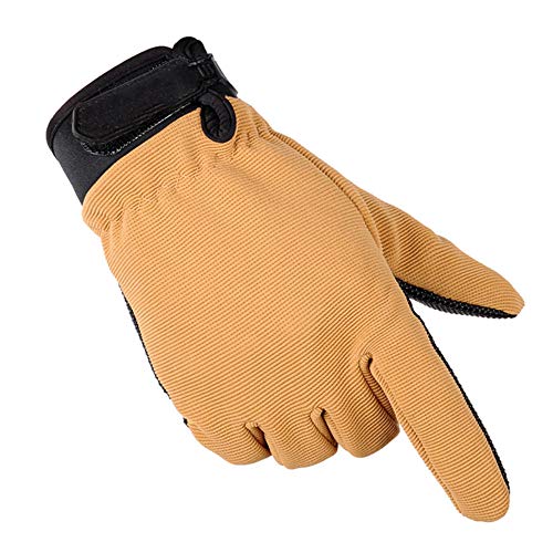 Shndhi Guantes De Bicicleta Ciclismo Motocicleta Guantes Tácticos Deportivos para Hombre, Ligeros, Transpirables, De Dedo Completo, Antideslizantes, Guantes Tácticos De Verano-Kahaki_China_S