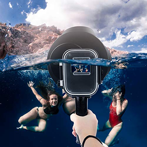 SHOOT Puerto de Domo para GoPro Accesorios, Subacuático Cúpula con Filtro Rojo y Lupa para GoPro Hero 7 Black/Hero 6 Black/Hero 5 Black/Hero 2018 Subacuática Accesorios