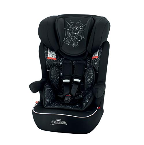 Silla de coche para Bebe isofix IMAX grupo 1/2/3 (9-36kg) con proteccion lateral y el reposacabezas ajustable - made in France - Spiderman