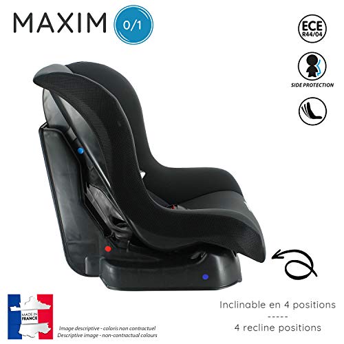 Silla de Coche para Bebe Maxim Grupo 0/1 (0-18kg) -Made in France - Minnie First