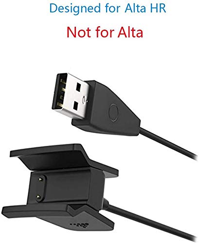Simpeak Cargador Compatible con Fitbit Alta HR,(2 Paquetes), Repuesto Cargador Recambio USB Cable de Carga Compatible con Fitbit Alta HR