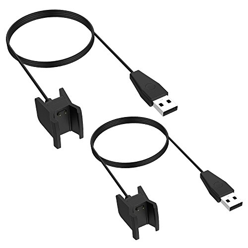 Simpeak Cargador Compatible con Fitbit Alta HR,(2 Paquetes), Repuesto Cargador Recambio USB Cable de Carga Compatible con Fitbit Alta HR