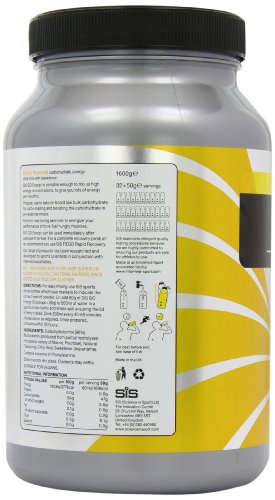 SiS GO ENERGY Bebida Energética en Polvo Para Deportistas 1.6 kg, 32 Porciones, Limón