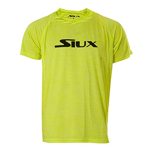Siux Camiseta Special Amarillo Fluor Logo Negro