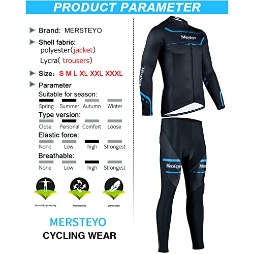 SJASD Hombre Chaqueta De Ciclismo Línea Fleece Transpirable MTB Abrigo De Equitación Reflectante Y De Alta Visibilidad Resistente Al Agua Prendas Térmicas Traje De Lluvia,Azul,XXL