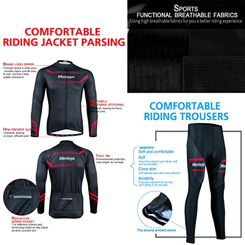 SJASD Hombre Chaqueta De Ciclismo Línea Fleece Transpirable MTB Abrigo De Equitación Reflectante Y De Alta Visibilidad Resistente Al Agua Prendas Térmicas Traje De Lluvia,Azul,XXL