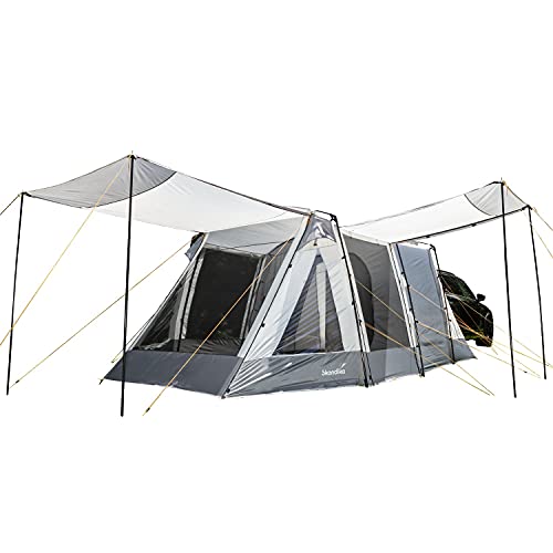 Skandika Pitea XL Up - Tienda de campaña para Coches para 4 Personas - con Cabina para Dormir - 2,3 m de Altura - Impermeable - 3000 mm de Columna de Agua