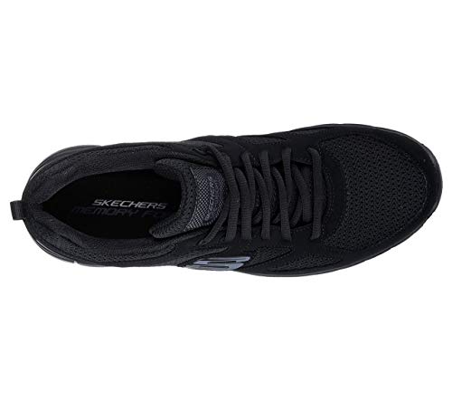 Skechers Burns 52635-bbk, Zapatillas Hombre, Negro (Black 52635/Bbk), 44 EU