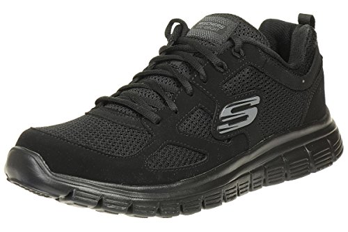 Skechers Burns 52635-bbk, Zapatillas Hombre, Negro (Black 52635/Bbk), 44 EU