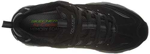 Skechers D'lites, Zapatillas Hombre, Negro (Black 52675-Bbk), 43 EU