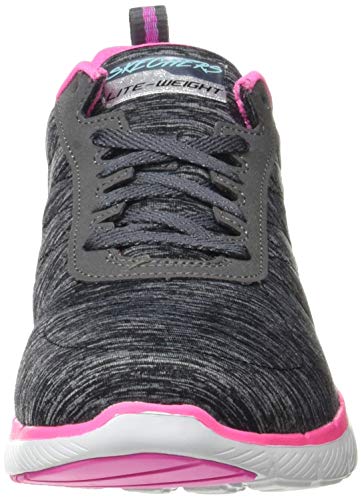 Skechers Flex Appeal Fan Craze, Zapatillas para Correr Mujer, Black/Multicolored, 39 EU