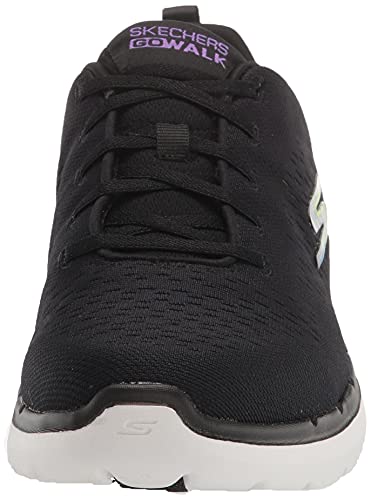 Skechers GO Walk 6 Vibrant Energy, Zapatillas para Correr de Carretera Mujer, Black, 40 EU