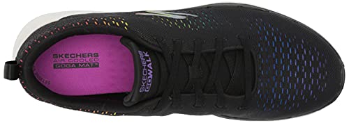 Skechers GO Walk 6 Vibrant Energy, Zapatillas para Correr de Carretera Mujer, Black, 40 EU