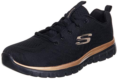 Skechers Graceful Get Connected, Zapatillas Mujer, Negro, 41 EU