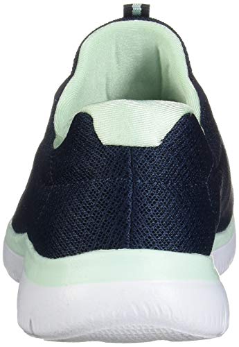 Skechers Summits, Zapatillas Mujer, Azul (Navy/Aqua), 38 EU