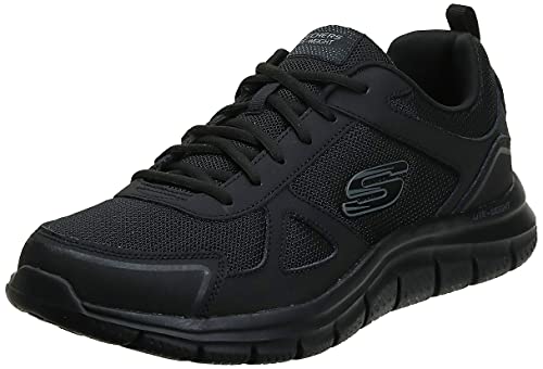 Skechers Track-scloric 52631-bbk, Zapatillas Hombre, Negro (Black 52631/Bbk), 45 EU