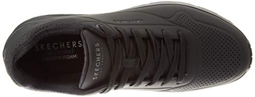 Skechers Uno- Stand On Air, Zapatillas Hombre, Negro (BBK Black Durabuck/Trim), 43 EU