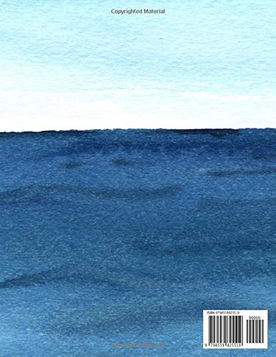 Sketch Book: Sea Notebook with Blank Paper for Drawing, Doodling, Painting, Writing, 100 Pages, 8.5x11 (Sea Design Volume 5) (Sketch Book: Sea Design ... Painting, Writing, 100 Pages, 8.5x11)