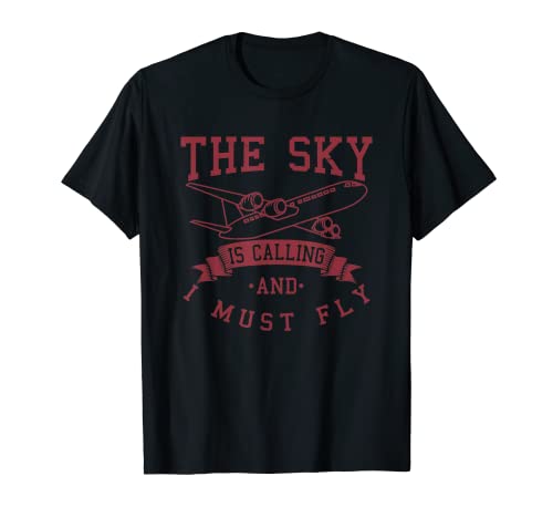 Sky Calling-Cita de vuelo de radar de piloto de avión de Camiseta