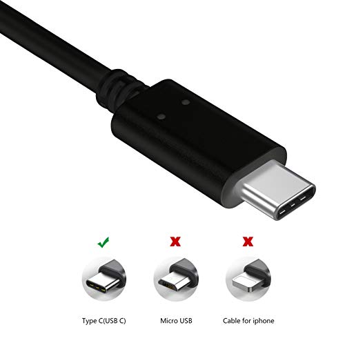 Slabo Cable de Carga USB Tipo C para Huawei P Smart 2021 | P Smart S 2020 | Enjoy Z 5G | Mate 10 Pro | Mate 9 | P8 Lite 2017 Cable de sincronización del conexión Datos - Negro