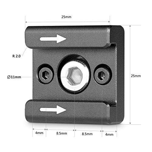 SMALLRIG Zapata Flash, Cold Shoe Adaptador para Cámara Rig - 1241