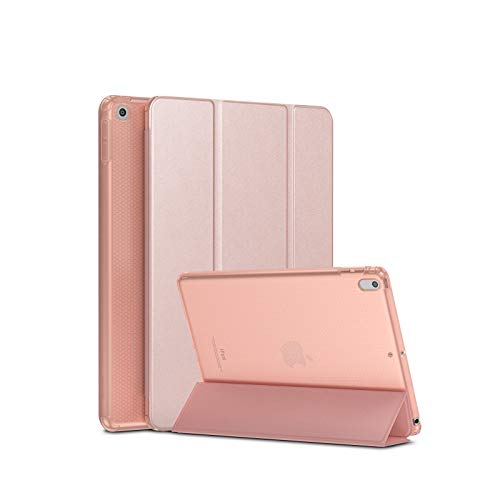 SmartDevil Funda para iPad 9,7 Pulgadas 2018/2017, Funda para iPad 6 / Funda para iPad 5 con Auto-Sueño/Estela y Soporte, Ligera Carcasa para el iPad 6/5 Generación con Tapa Inteligente, Oro Rosa