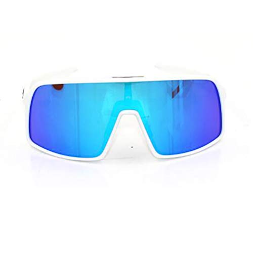 SMEI Gafas Polarizadas Ciclismo Gafas De Sol Hombres Mujeres Deporte Carretera Mtb Montaña Bicicleta Gafas Gafas Gafas De Sol Sutro-blanco.azul