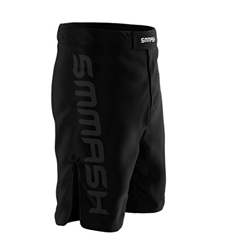 SMMASH Shadow 2.0 Deporte Profesionalmente Pantalones Cortos MMA para Hombre, Shorts MMA, BJJ, Grappling, Krav Maga, Material Transpirable y Antibacteriano, (XL)