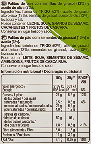 Snatt's Grefusa Palitos de Trigo con Pipas, 62g