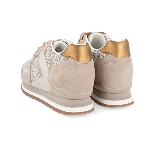 Sneakers Beige con cuña Interna para Mujer HOWRAH