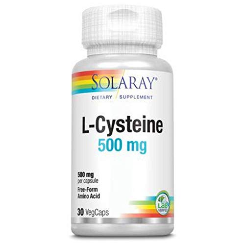 Solaray L-Cysteine 500mg | L-Cisteína | 30 VegCaps